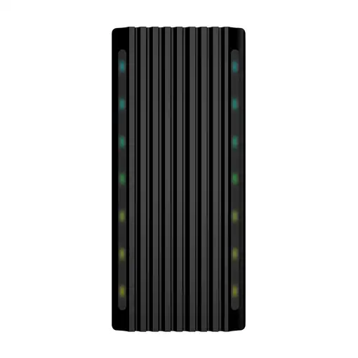 AISENS Caja Externa M.2 RGB Gaming ASM2-RGB012B SATA/NVMe A USB3.1 Gen2, Negra