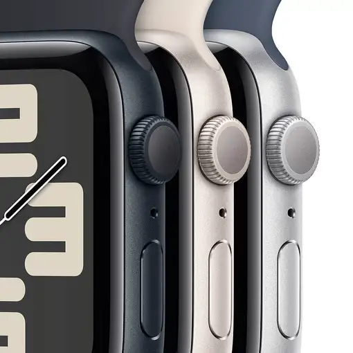 Apple Watch SE OLED 44 mm Digital 368 x 448 Pixeles Pantalla táctil Negro Wifi GPS