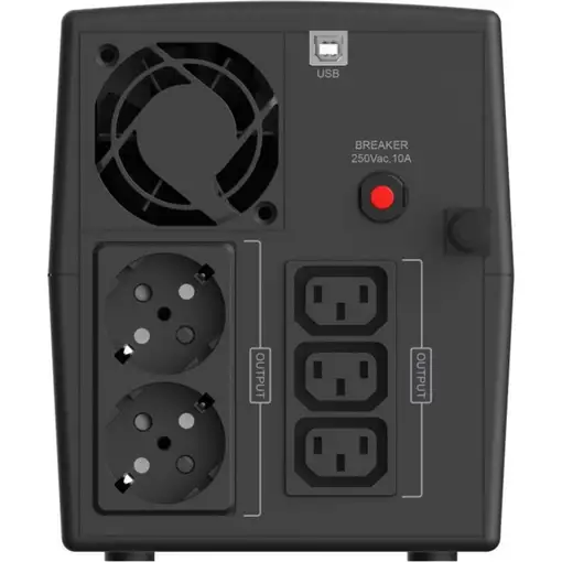 Conceptronic ZEUS08EM sistema de alimentación ininterrumpida (UPS) Línea interacti