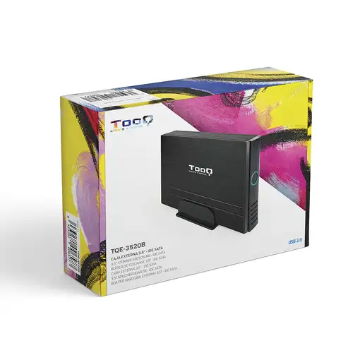 TooQ CAJA HDD 3,5\ IDE/SATA A USB 2.0 NEGRA