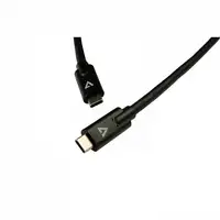 V7 Cable USB negro con conector USB-C macho a USB-C macho 2m 6.6ft