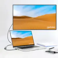 Manhattan 153706 adaptador de cable de vídeo 0,15 m USB Tipo C HDMI tipo A (Estánd
