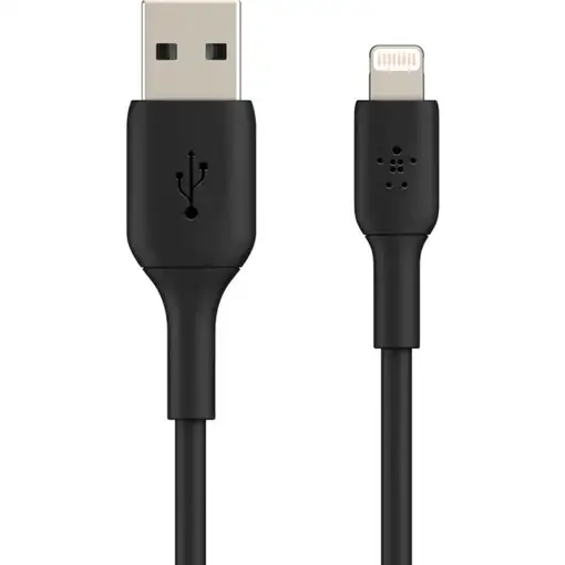 Belkin CAA001BT2MBK cable de conector Lightning 2 m Negro