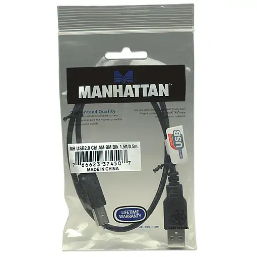 Manhattan Cable para Dispositivos USB B de Alta Velocidad