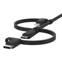 Belkin BOOST CHARGE cable USB 1 m USB A USB C/Micro-USB B/Lightning Negro