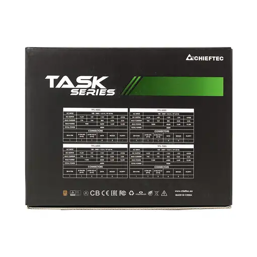Chieftec Task TPS-700S unidad de fuente de alimentación 700 W 20+4 pin ATX ATX Neg
