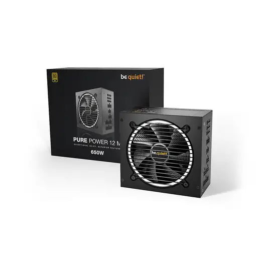 be quiet! Pure Power 12 M unidad de fuente de alimentación 650 W 20+4 pin ATX ATX