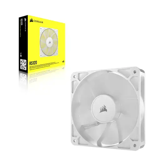 Corsair RS120 Carcasa del ordenador Ventilador 12 cm Blanco 1 pieza(s)