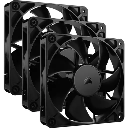 Corsair RS120 Carcasa del ordenador Ventilador 12 cm Negro 3 pieza(s)