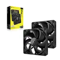 Corsair iCUE LINK RX140 Carcasa del ordenador Ventilador 14 cm Negro 2 pieza(s)