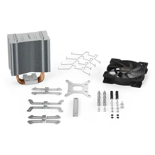 be quiet! Pure Rock 2 Procesador Refrigerador de aire 12 cm Plata 16 pieza(s)