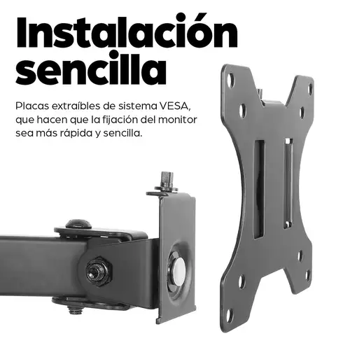 Manhattan Soporte doble de sobremesa para TV/monitores (Articulado), para pantalla