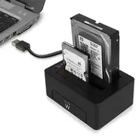 Ewent EW7014 base de conexión para disco duro USB 3.2 Gen 1 (3.1 Gen 1) Type-A Neg