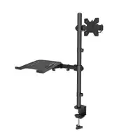 Manhattan Soporte para escritorio combinado con brazo para monitor y soporte para