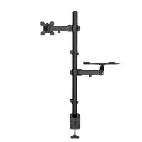 Manhattan Soporte para escritorio combinado con brazo para monitor y soporte para