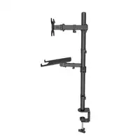 Manhattan Soporte para escritorio combinado con brazo para monitor y soporte para