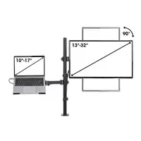 Manhattan Soporte para escritorio combinado con brazo para monitor y soporte para
