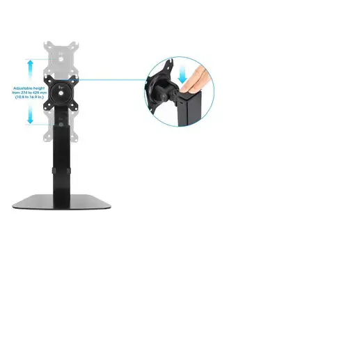 Manhattan 461894 soporte para monitor 81,3 cm (32") Escritorio Negro