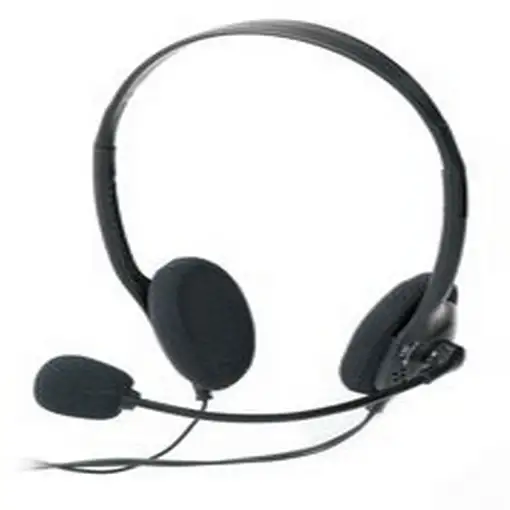 Ednet Headset Auriculares Alámbrico Llamadas/Música Negro