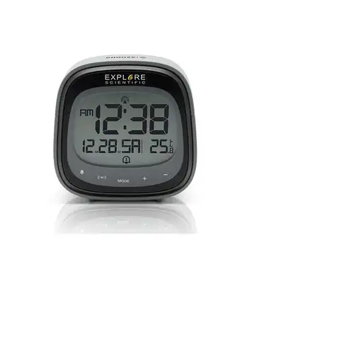 Explore Scientific RDC3006 despertador Reloj despertador digital Negro, Gris
