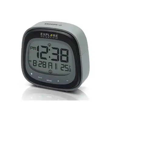 Explore Scientific RDC3006 despertador Reloj despertador digital Negro, Gris