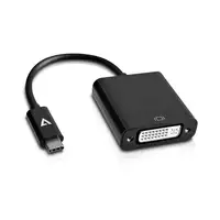 V7 USB-C macho a DVI-D hembra adaptador Negro