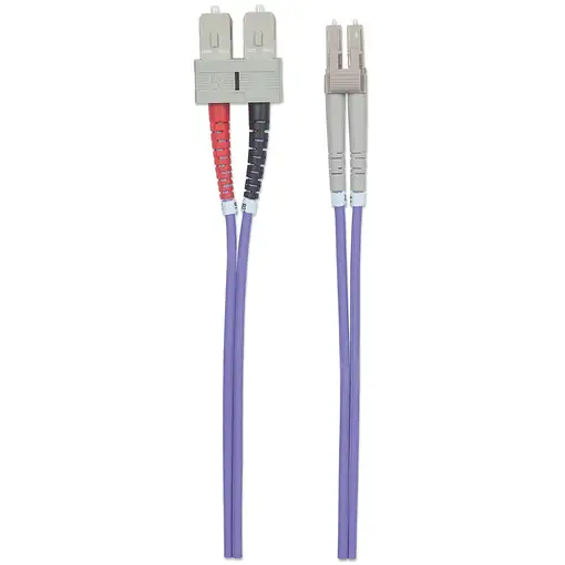 Intellinet 751049 Cable de fibra óptica e InfiniBand 1 m LC SC Violeta