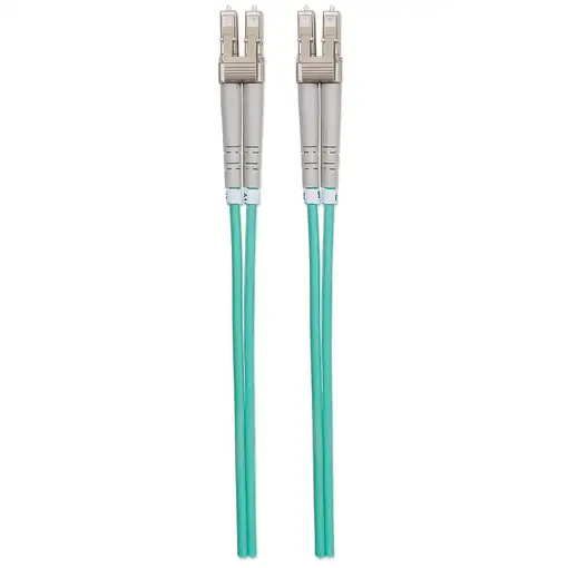 Intellinet 750080 Cable de fibra óptica e InfiniBand 5 m LC Color aguamarina
