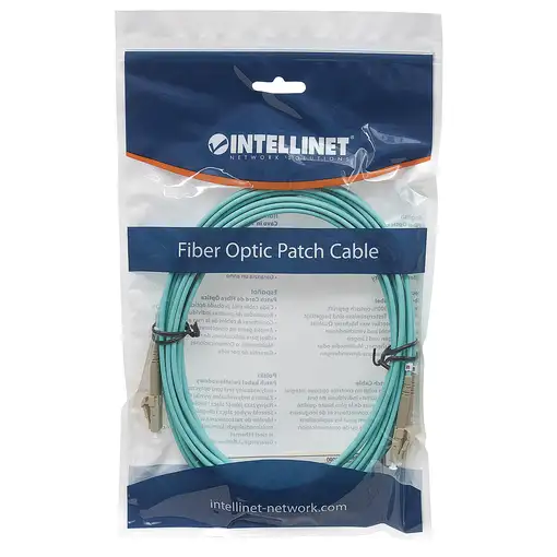 Intellinet 750080 Cable de fibra óptica e InfiniBand 5 m LC Color aguamarina