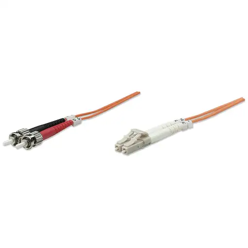 Intellinet 1.0m LC-ST M/M Cable de fibra óptica e InfiniBand 1 m Naranja