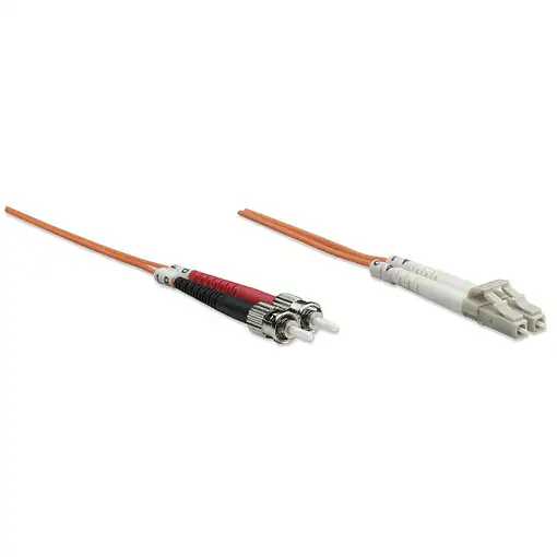 Intellinet 1.0m LC-ST M/M Cable de fibra óptica e InfiniBand 1 m Naranja