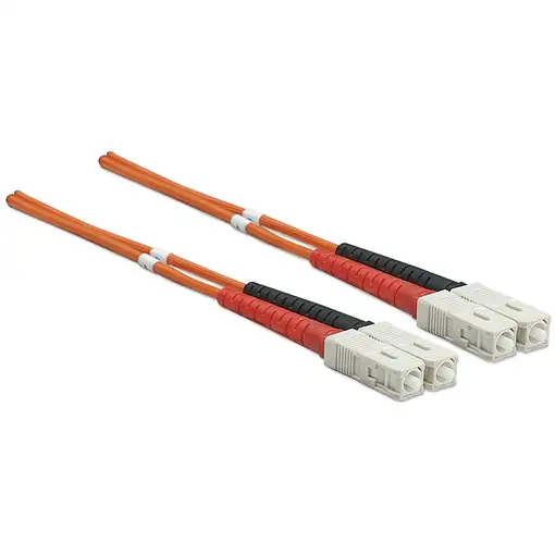 Intellinet 470018 Cable de fibra óptica e InfiniBand 2 m SC Naranja