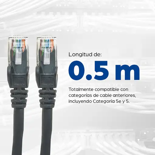 Intellinet Cable de red, Cat6, UTP