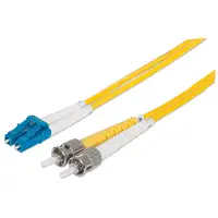 Intellinet 750011 Cable de fibra óptica e InfiniBand 2 m LC ST Amarillo