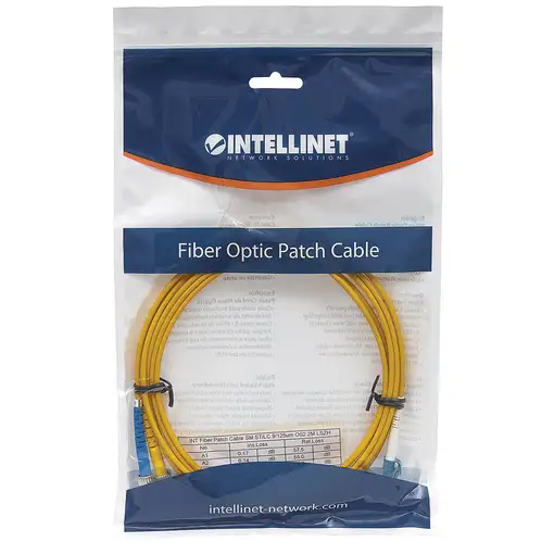 Intellinet 750011 Cable de fibra óptica e InfiniBand 2 m LC ST Amarillo