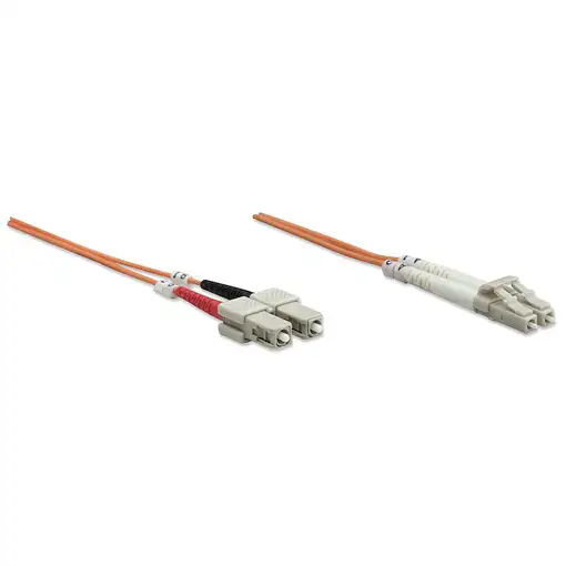 Intellinet 470377 Cable de fibra óptica e InfiniBand 2 m LC SC Naranja