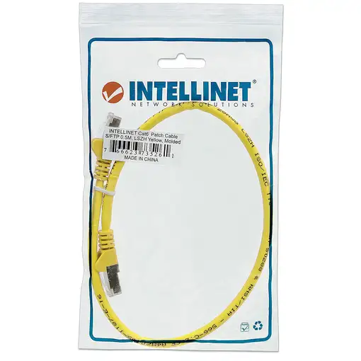 Intellinet 350471 cable de red Amarillo 1 m Cat6a S/FTP (S-STP)