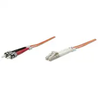 Intellinet 1m LC/ST Cable de fibra óptica e InfiniBand Naranja