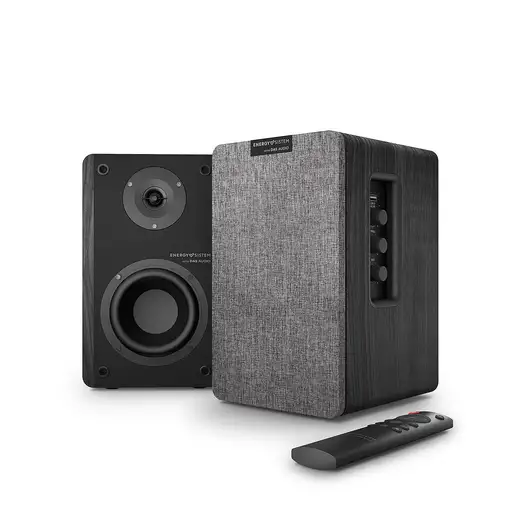Energy Sistem Studio Monitor 4 Hi Fi De 2 vías Gris, Madera Inalámbrico y alámbric