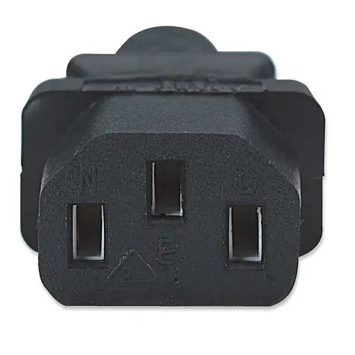 Manhattan 300148 cable de transmisión Negro 1,8 m CEE7/4 C13 acoplador
