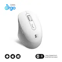 Ratón Curve Ergo Dual Mouse Batería Blanco