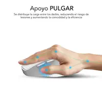 Ratón Comfort Ergo Dual Mouse Batería Blanco