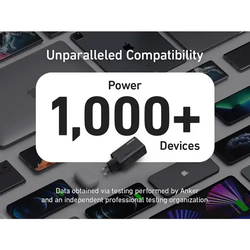 Anker 735 Charger Universal Negro Corriente alterna Carga rápida Interior