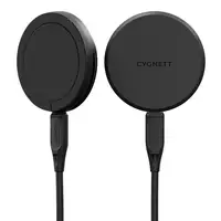 Cygnett ChargePuck Qi2.0 Auriculares, Smartphone Negro USB Cargador inalámbrico Ca
