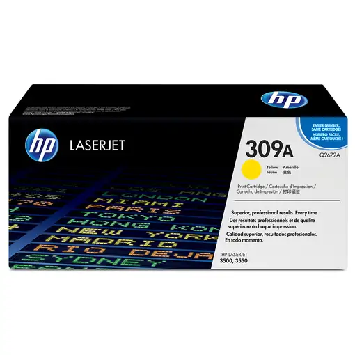 HP 309A Yellow Original LaserJet Toner Cartridge cartucho de tóner 1 pieza(s) Amar