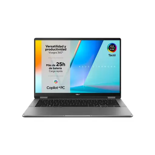 PortÁtil asus vivobook flip tp3407sa-ql064w u7-258v/32gb/1tb ssd/14" oled/w11h