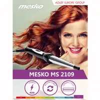 Rizador Pelo Profesional, Tecnología Cerámica, Ondas - Rizos13- 25 mm,MS2109,Mesko