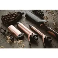 Set Cuidado y Estilo Pelo 5en1 Plancha, Rizador,Tenacillas, Moldeador,CR2024,Camry