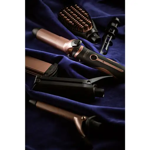 Set Cuidado y Estilo Pelo 5en1 Plancha, Rizador,Tenacillas, Moldeador,CR2024,Camry