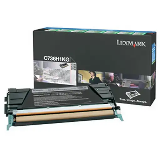 Lexmark C736H1KG cartucho de tóner 1 pieza(s) Original Negro